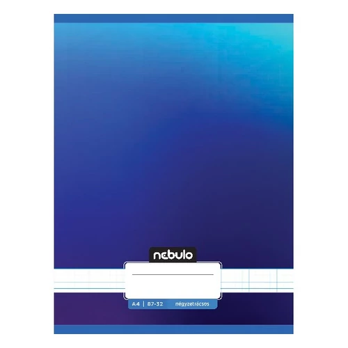 Füzet, A4, kockás, 87-32, Monochrome és Gradient minták II., 12 db/csomag Nebulo