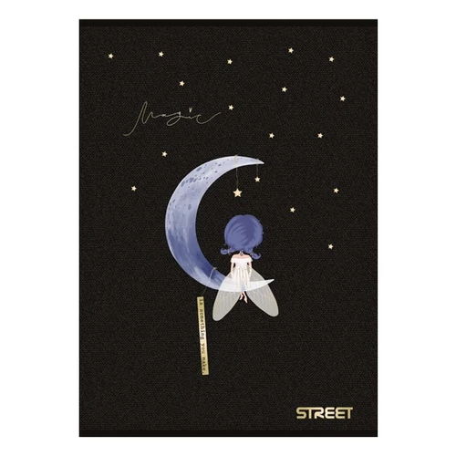 Füzet STREET Black&Gold A4 54 lapos sima