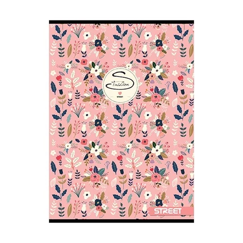 Füzet STREET Flowers A4 54 lapos sima