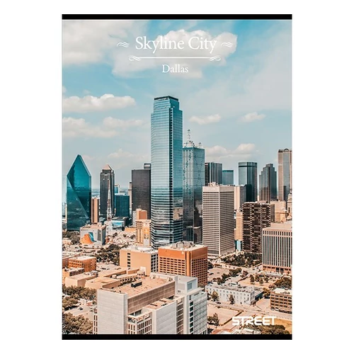 Füzet STREET Skyline A4 54 lapos vonalas