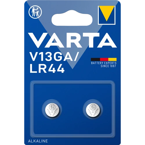 Gombelem, V13GA/LR44/A76, 2 db, VARTA