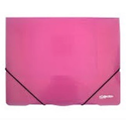 Gumis mappa ELECTRA A4 műanyag pink
