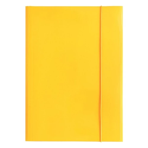 Gumis mappa OPTIMA A4 sárga 400gr