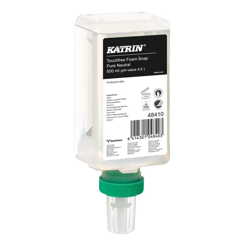 Habszappan 500 ml., érintésmentes szenzoros adagolóba, Pure Neutral illat Katrin Touchfree