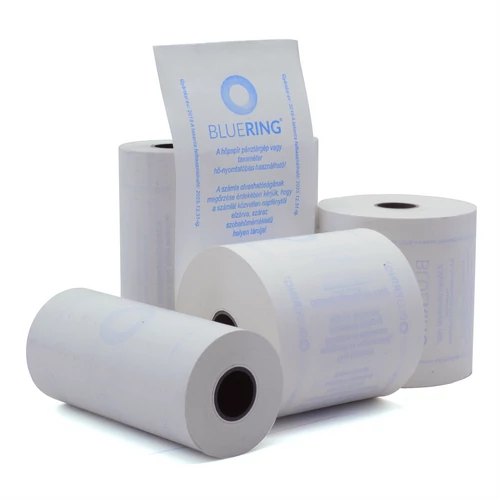 Hőpapír 80mm széles, 75fm hosszú, cséve 12mm, 4tekercs/csomag, (80/80) BPA mentes Bluering®