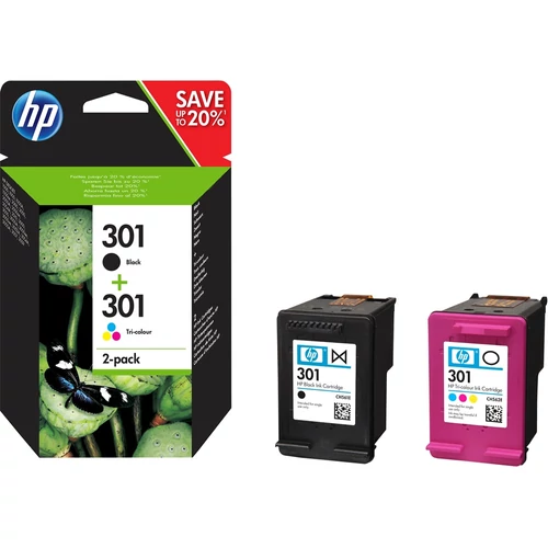 HP N9J72AE No.301 CH561EE+CH562EE fekete+színes tintapatron (eredeti)