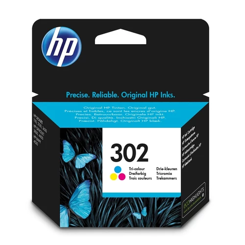 HP F6U65AE No.302 színes tintapatron (eredeti)