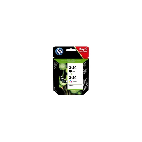 HP 3JB05AE No.304 (N9K05AE+N9K06AE) fekete/színes multipack (eredeti)