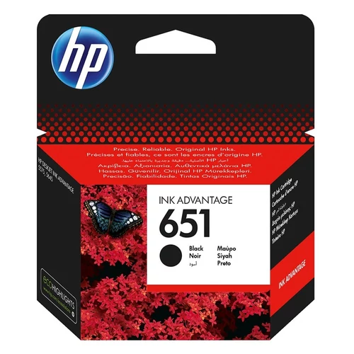HP C2P10AE No.651 fekete patron (eredeti)
