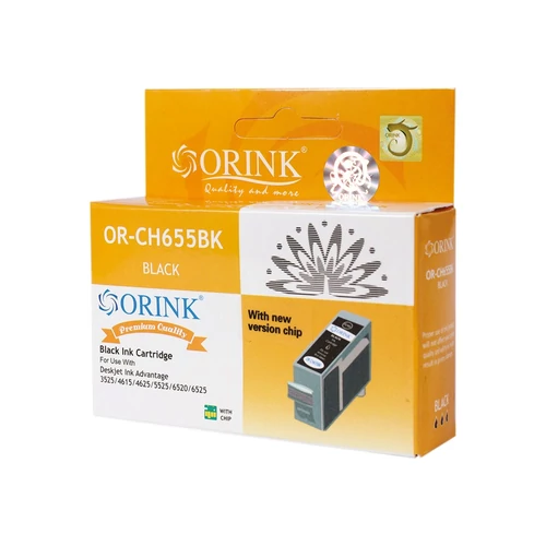 HP 655/CZ109AE tintapatron black (utángyártott Orink)
