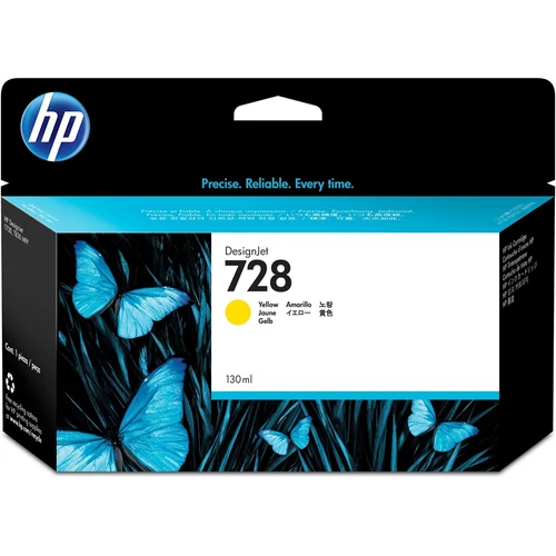 HP F9J65A (728) Yellow tintapatron (eredeti)