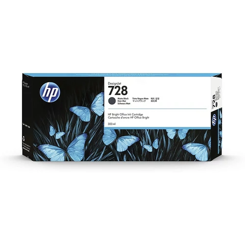 HP 3WX25A No.728 Matt fekete tintapatron 130ml (eredeti)