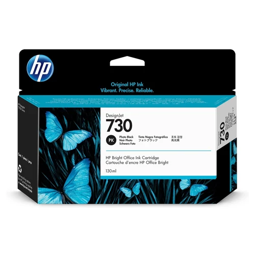HP P2V67A No.730 Photo fekete tintapatron 130ml (eredeti)