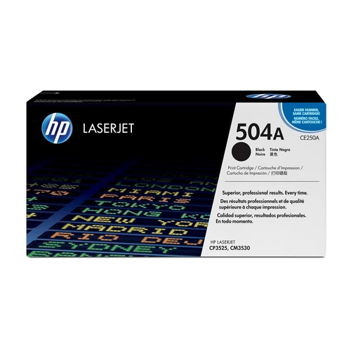 HP CE250A No.504A fekete toner (eredeti)