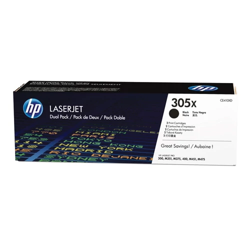 HP CE410XD No.305X dual pack fekete toner (eredeti)