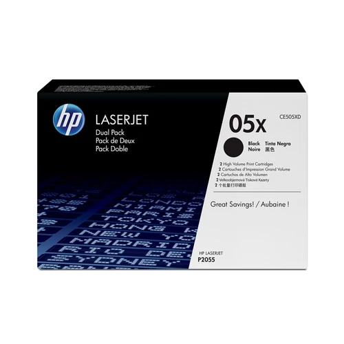 HP CE505XD No.05XD dual pack fekete toner (eredeti)