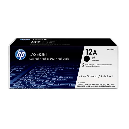 HP Q2612AD No.12AD Dual pack fekete toner (eredeti)