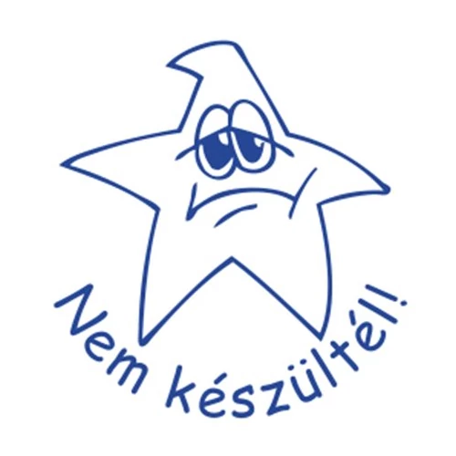 Bélyegző, motivációs, Nem készültél!, COLOP "N43-kék", kék