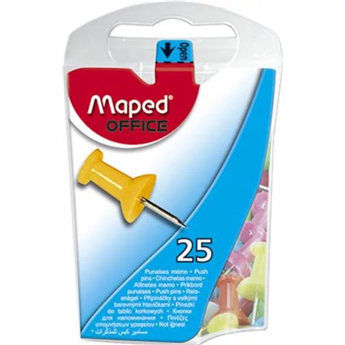 Térképtű, 10mm, MAPED, vegyes színek, 25db/bliszt