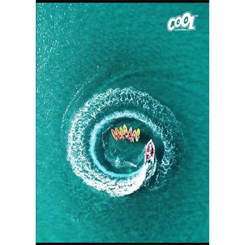 Füzet, tűzött, A4, sima, 80 lap, COOL BY VICTORIA "Boats"