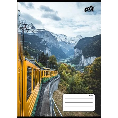 Füzet, tűzött, A5, vonalas, 32 lap, 4-8. osztály, COOL BY VICTORIA "Adventure", "21-32"
