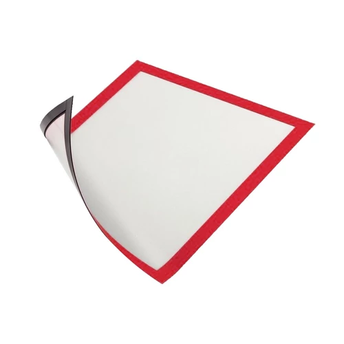 Bemutató keret, A4, mágneses, DURABLE "DURAFRAME® MAGNETIC", piros, 5db/cs