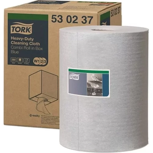 Tisztítókendő, tekercses, W2 rendszer, 1 rétegű, TORK, kék