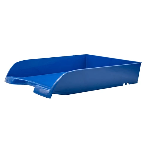 Irattálca műanyag 550 extra széles 345x270x67mm, Bluering®, áttetsző kék