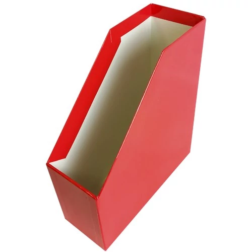 Iratpapucs 9cm, karton, fóliázott Bluering® piros