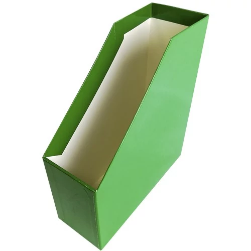 Iratpapucs 9cm, karton, fóliázott Bluering® zöld