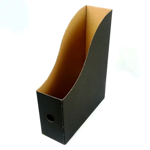 Iratpapucs 8cm, mikrohullámú karton Bluering®, fekete