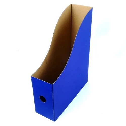Iratpapucs 8cm, mikrohullámú karton Bluering®, kék