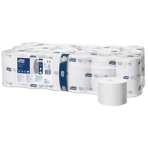 Toalettpapír, T7 rendszer, 36csom/krt, 2rétegű, 13,1cm átmérő, Premium, TORK "Mid-size", fehér