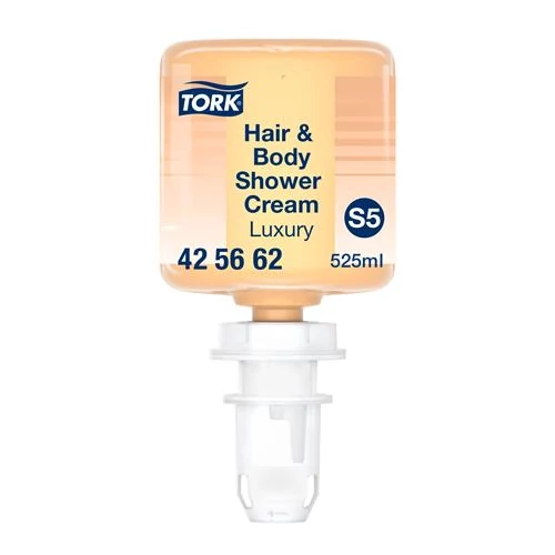 Krémtusfürdő és sampon, 0,525 l, S5 rendszer, Premium, TORK "Mini Luxus", borostyán