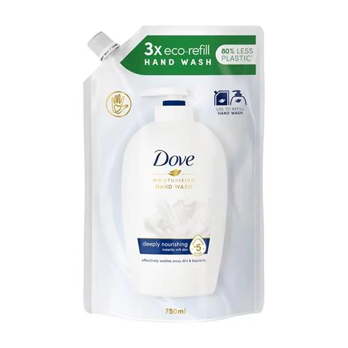 Folyékony szappan, utántöltő, 750 ml, DOVE "Deeply Nourishing"