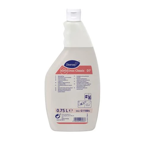 Rozsdamentes acél ápolószer, 750 ml, SUMA  "Inox Classic"