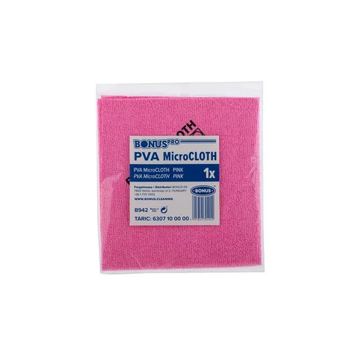 Törlőkendő, univerzális, 40x34 cm, BONUS "MicroCLOTH", pink