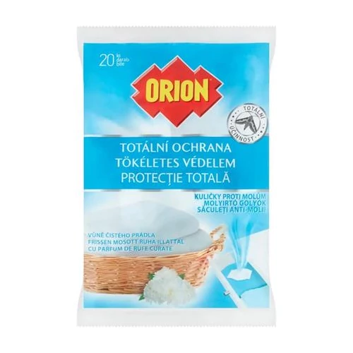 Molyirtó golyók, 20 db, ORION, frissen mosott ruha illattal