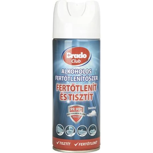 Fertőtlenítő spray, 400 ml, BRADOCLUB, neutral