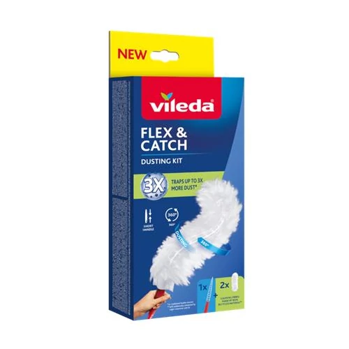 Portörlő szett, rövid nyelű, VILEDA "Flex&Catch"
