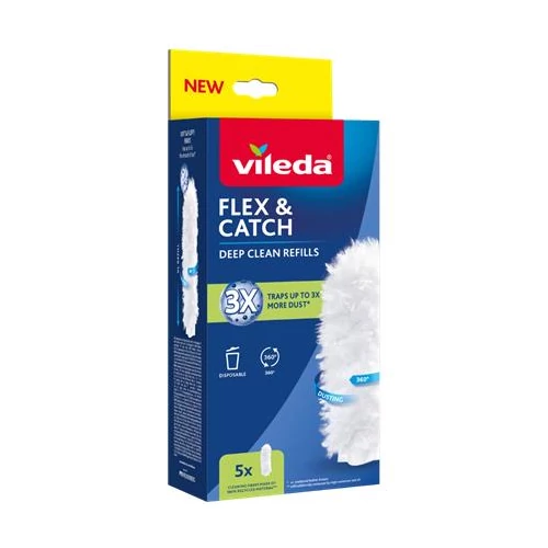 Portörlő utántöltő, 5 db, VILEDA "Flex&Catch"