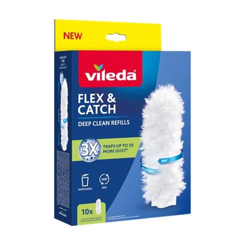 Portörlő utántöltő, 10 db, VILEDA "Flex&Catch"
