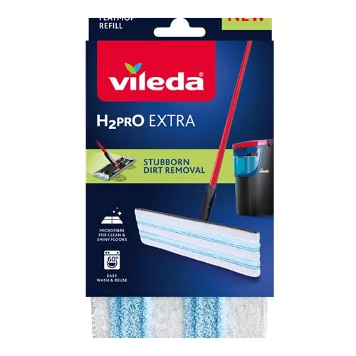 Lapos felmosó utántöltő, VILEDA "H2PrO", kék-fehér