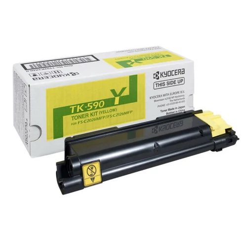 Kyocera TK-590Y sárga toner 1T02KVANL0 (eredeti)