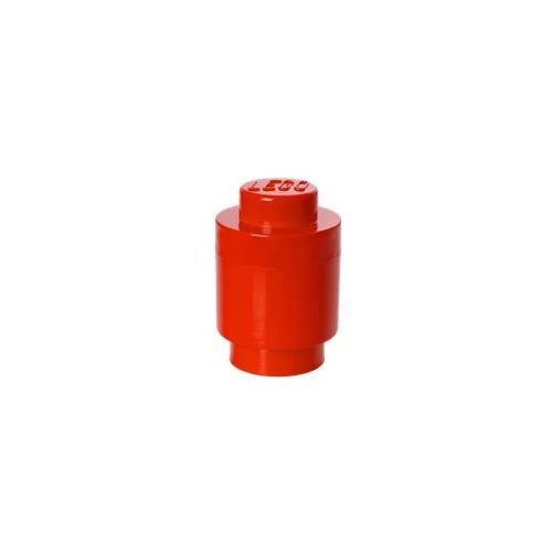 Tárolódoboz, henger, LEGO, piros