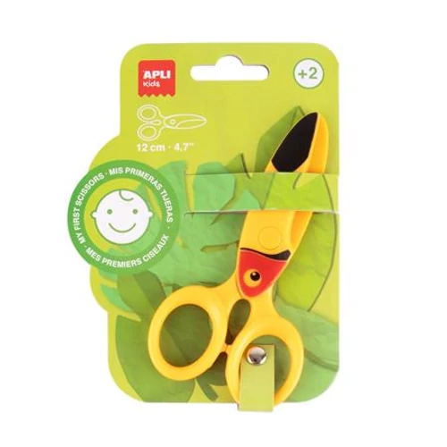 Olló, óvodai, 12 cm, APLI Kids, tukán
