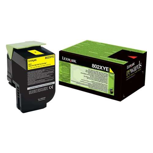 Lexmark CX410/510 80C2HYE sárga Toner (eredeti)