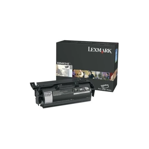 Lexmark X654/656/658 fekete toner Extra High Co X654X31E (eredeti)
