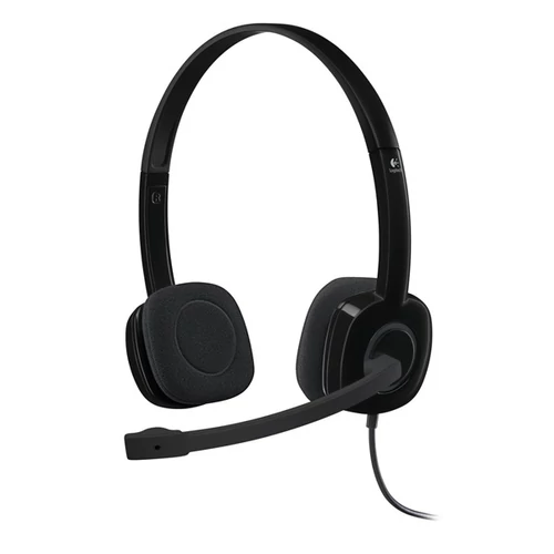 Fejhallgató, mikrofonnal, vezetékes, LOGITECH "H151"