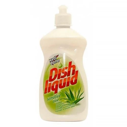 Mosogatószer 500 ml., kézi Well Done Sensitive aloe